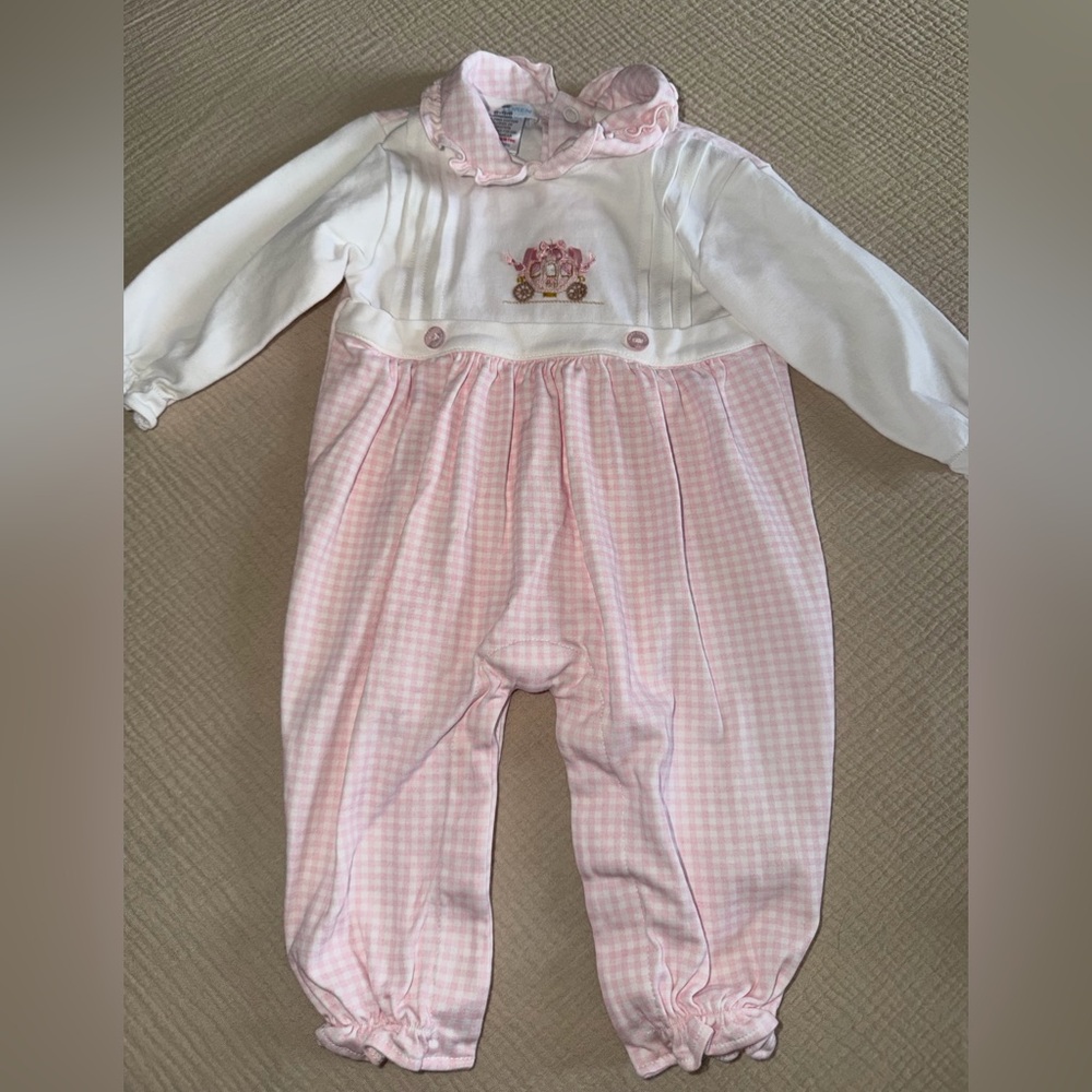 Pink and White Kids One Piece